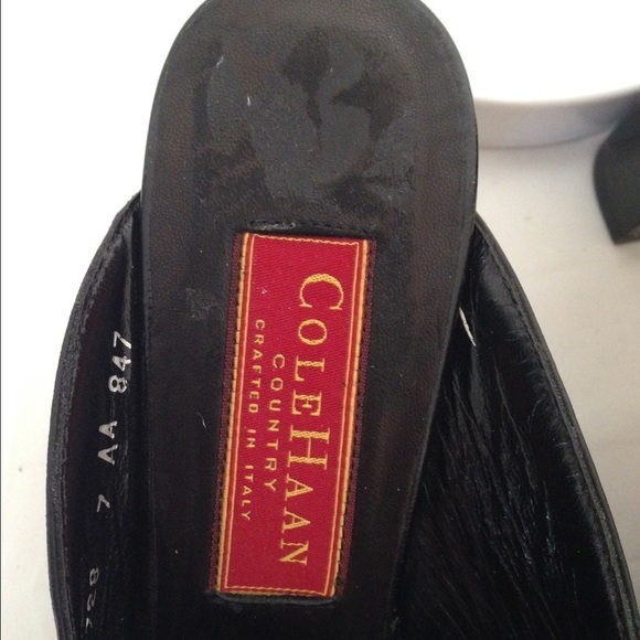 Cole Haan Country Mules Black 7AA - Picture 4 of 4